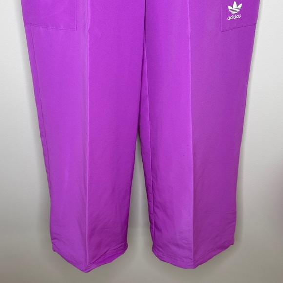 Adidas Purple Athletic Cargo Outdoor Workout Windbreaker Pants XS New With Tags - Picture 5 of 16